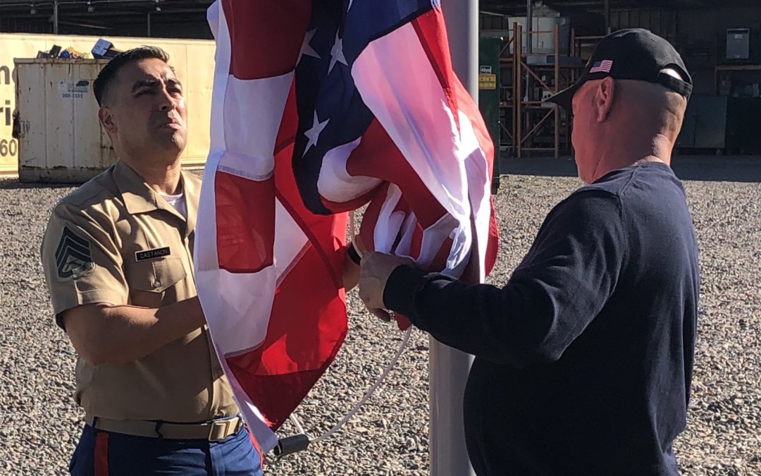 Marines Raise the Flag in Phoenix
