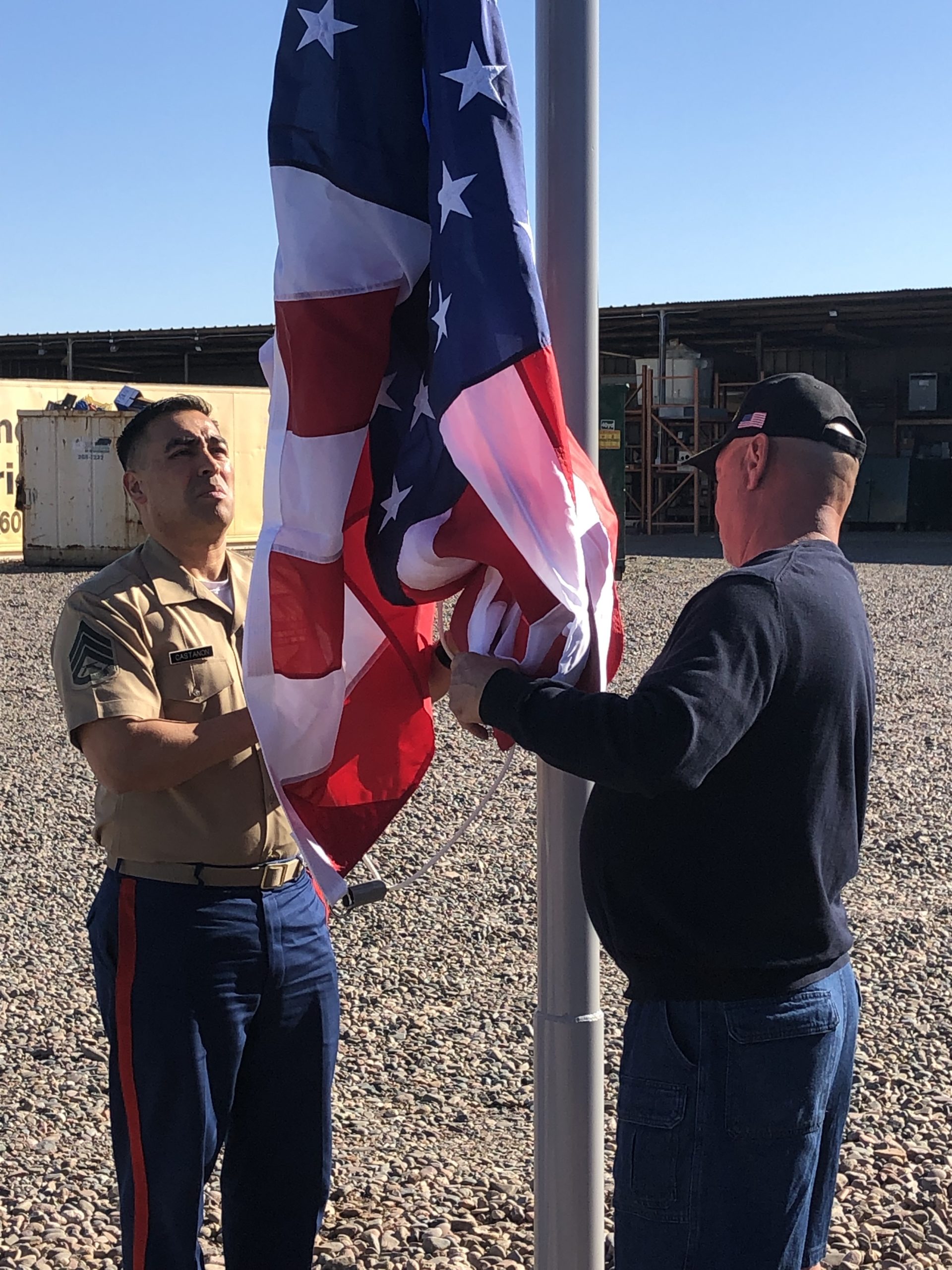 Marines Raise the Flag in Phoenix