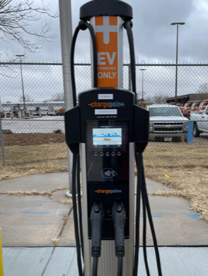 An electrical vehicle charging station