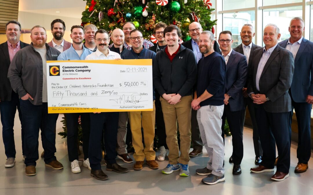 Commonwealth Electric Company of the Midwest Donates $50,000 to Children’s Nebraska Foundation