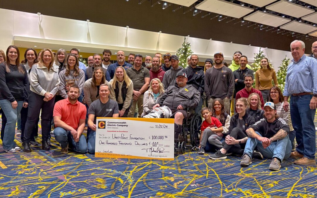 Commonwealth Electric Company of the Midwest Donates $100,000 to Support Blank Children’s Hospital’s Child Life Program