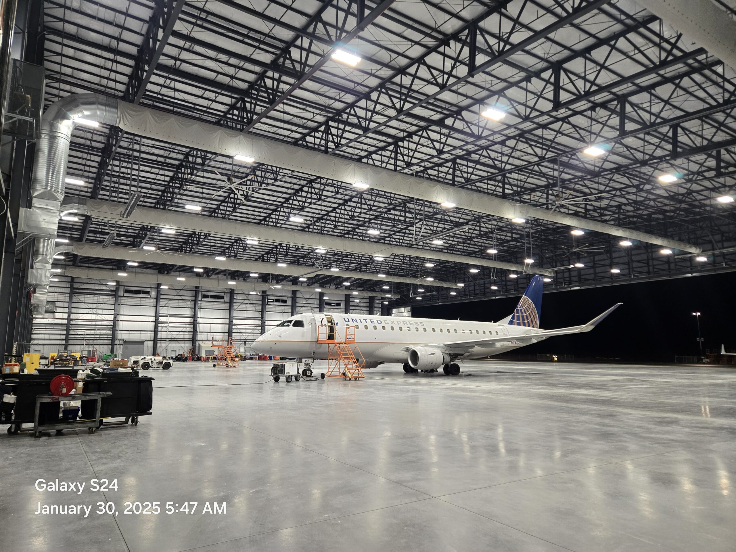 Inside View of SkyWest Hanger in Tucson