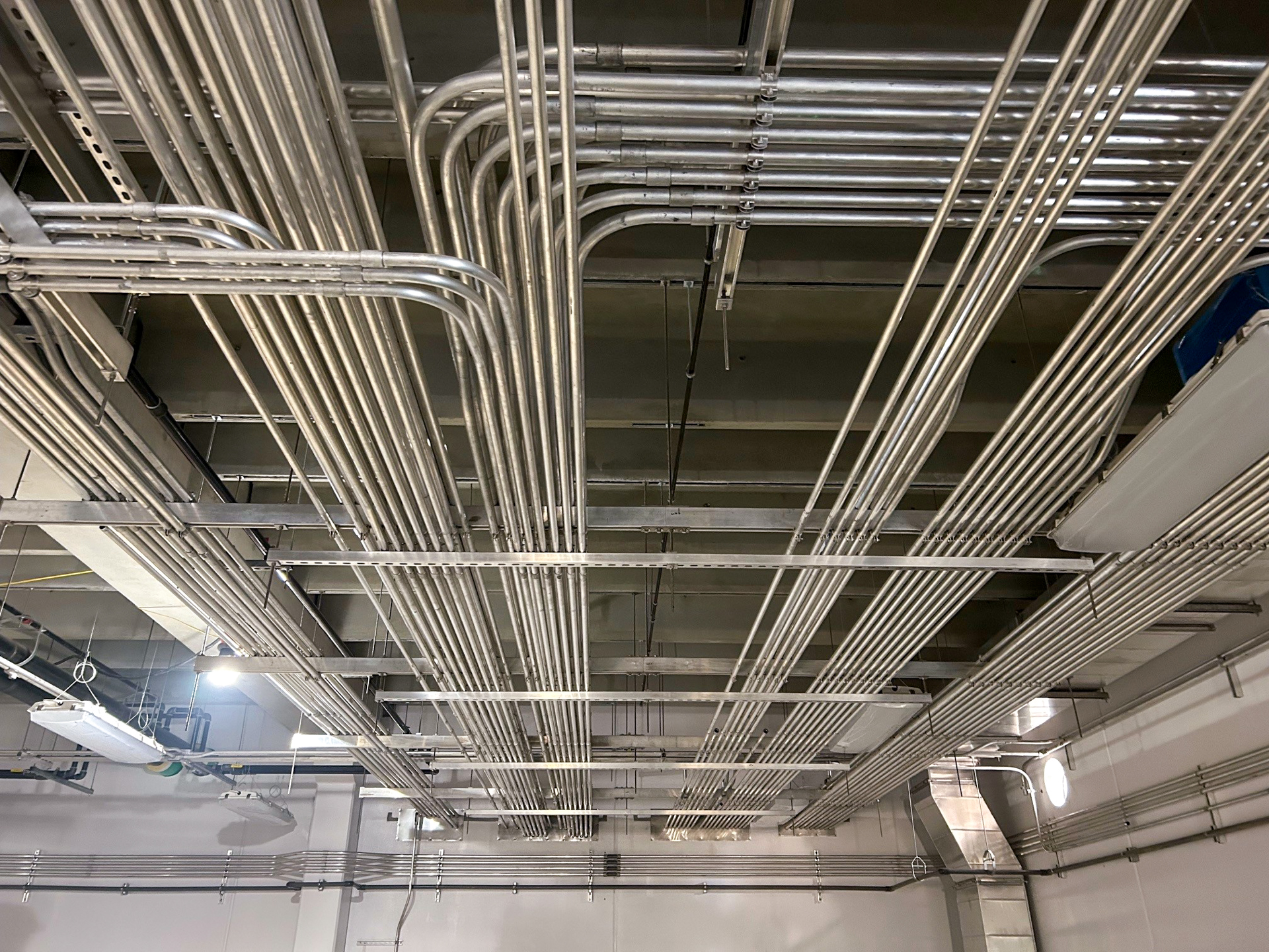 A picture of Water Resource Recovery Facility's conduit pipes.