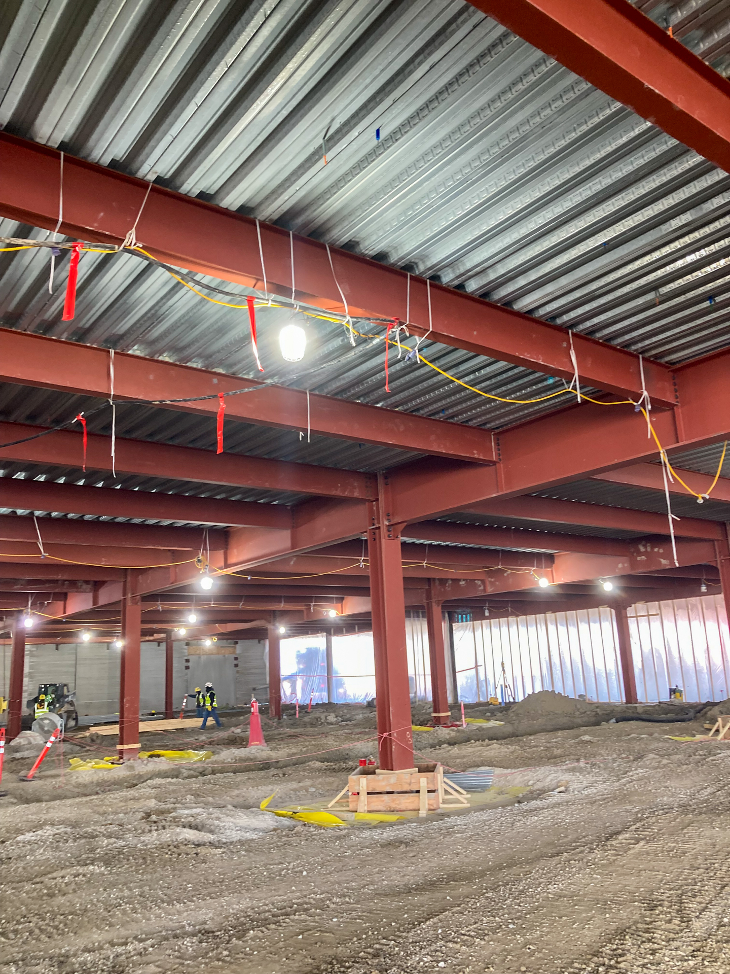 A picture of the new DSM airport in the 1st phase of construction.